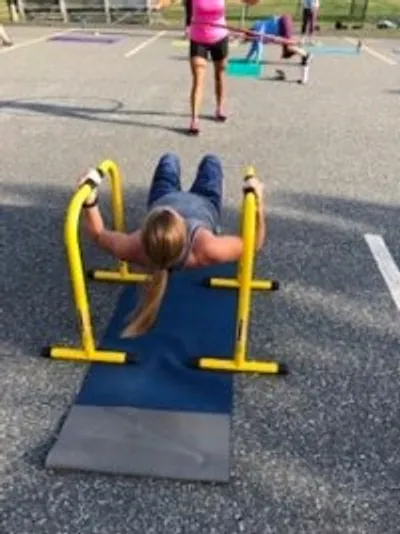 SC Boot Camp members during a morning workout