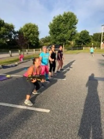 SC Boot Camp members during a morning workout